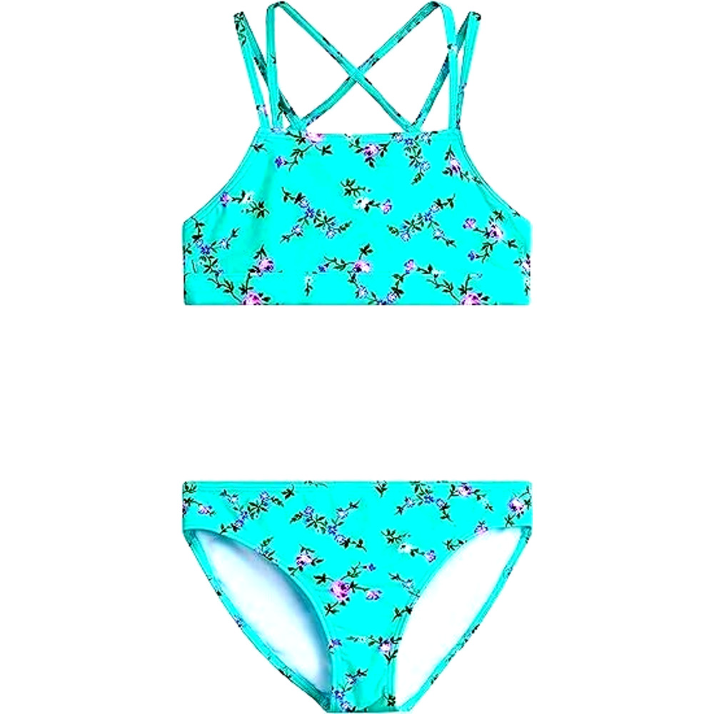 Kanu Surf Sz 16 Girls Aria Beach Sport UPF 50+ Mini Tankini Two Piece Swimsuit